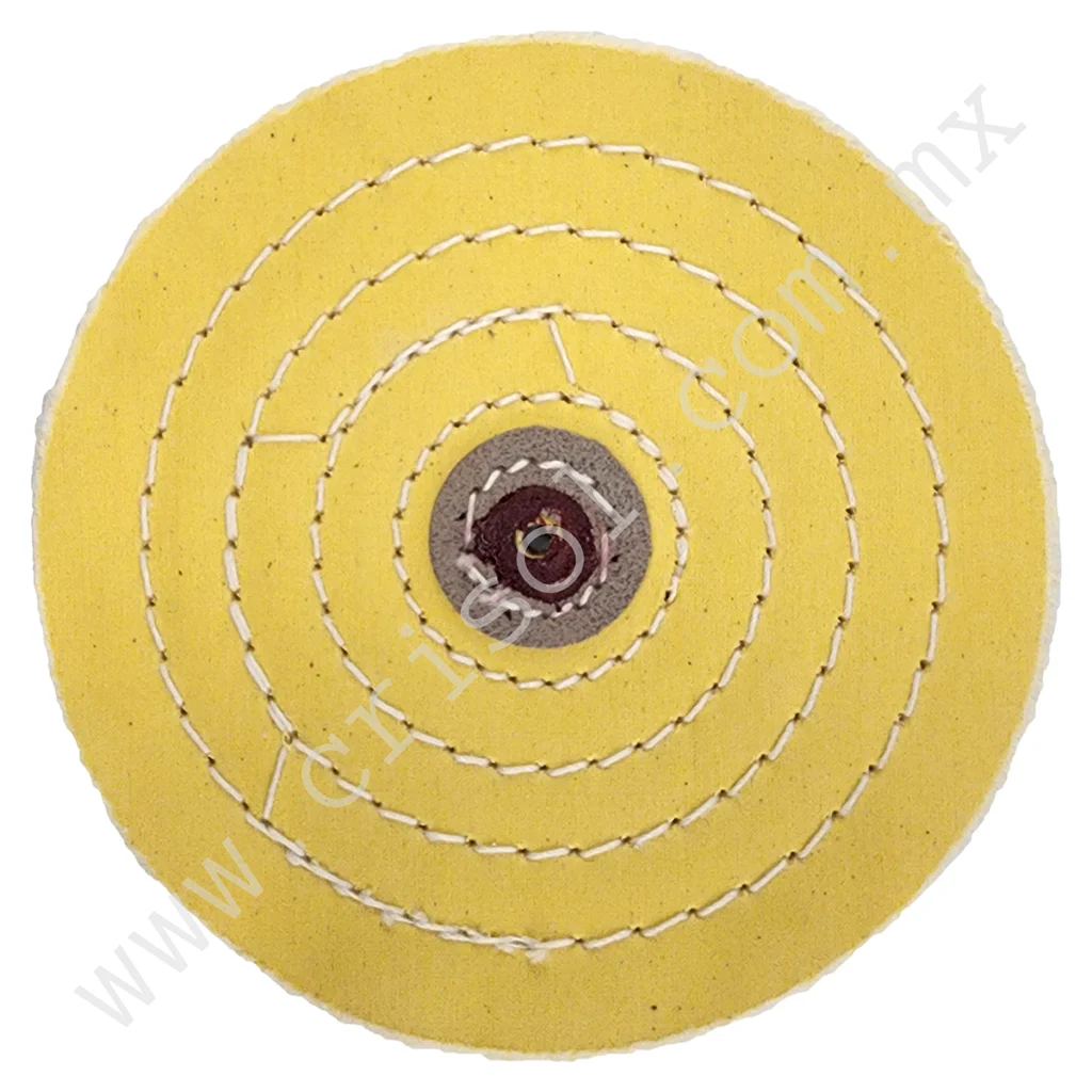 Rueda Amarilla para Pulido 6" x 50 Capas – Acabado Profesional