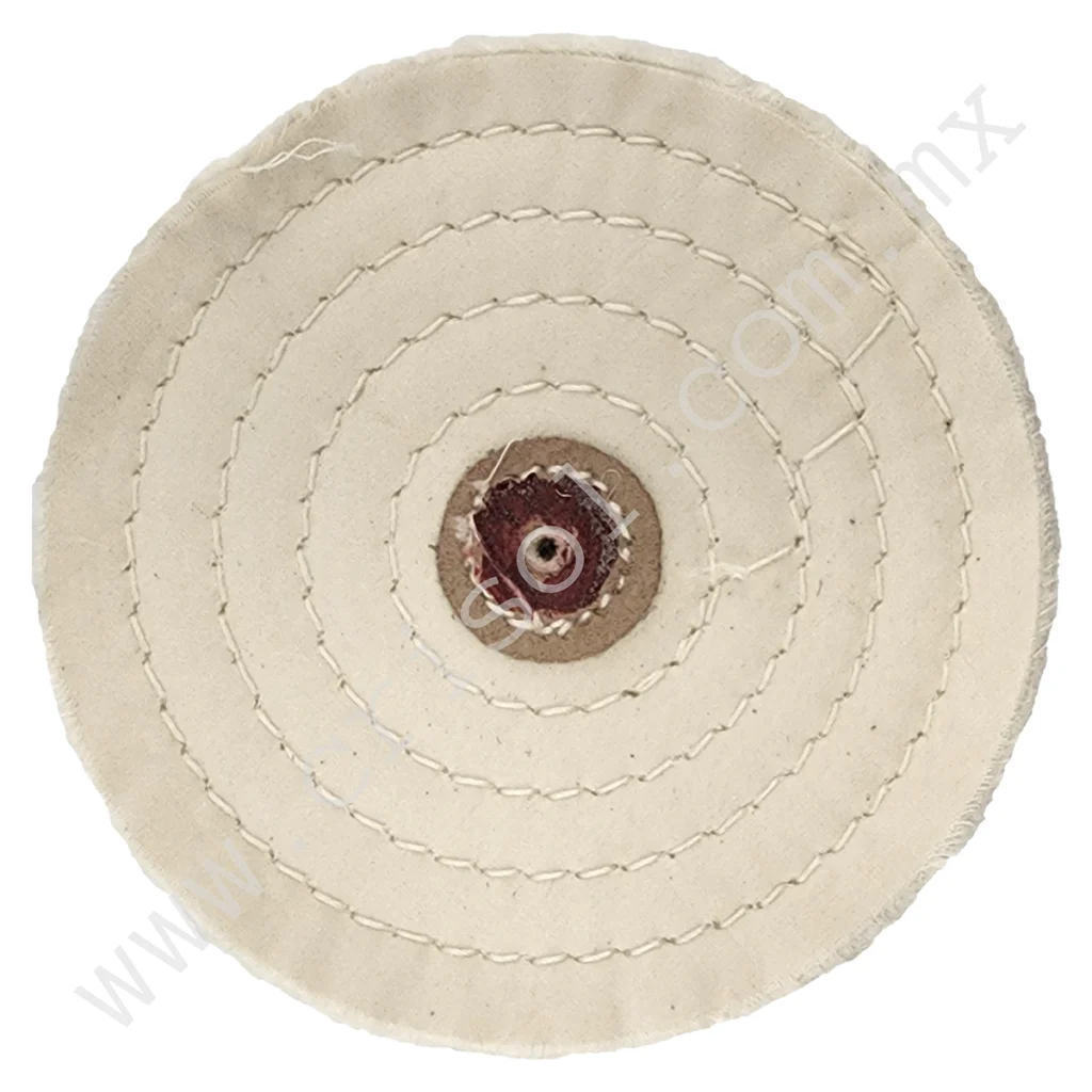 Rueda Blanca para Lustrar 6" x 50 – Brillo Profesional