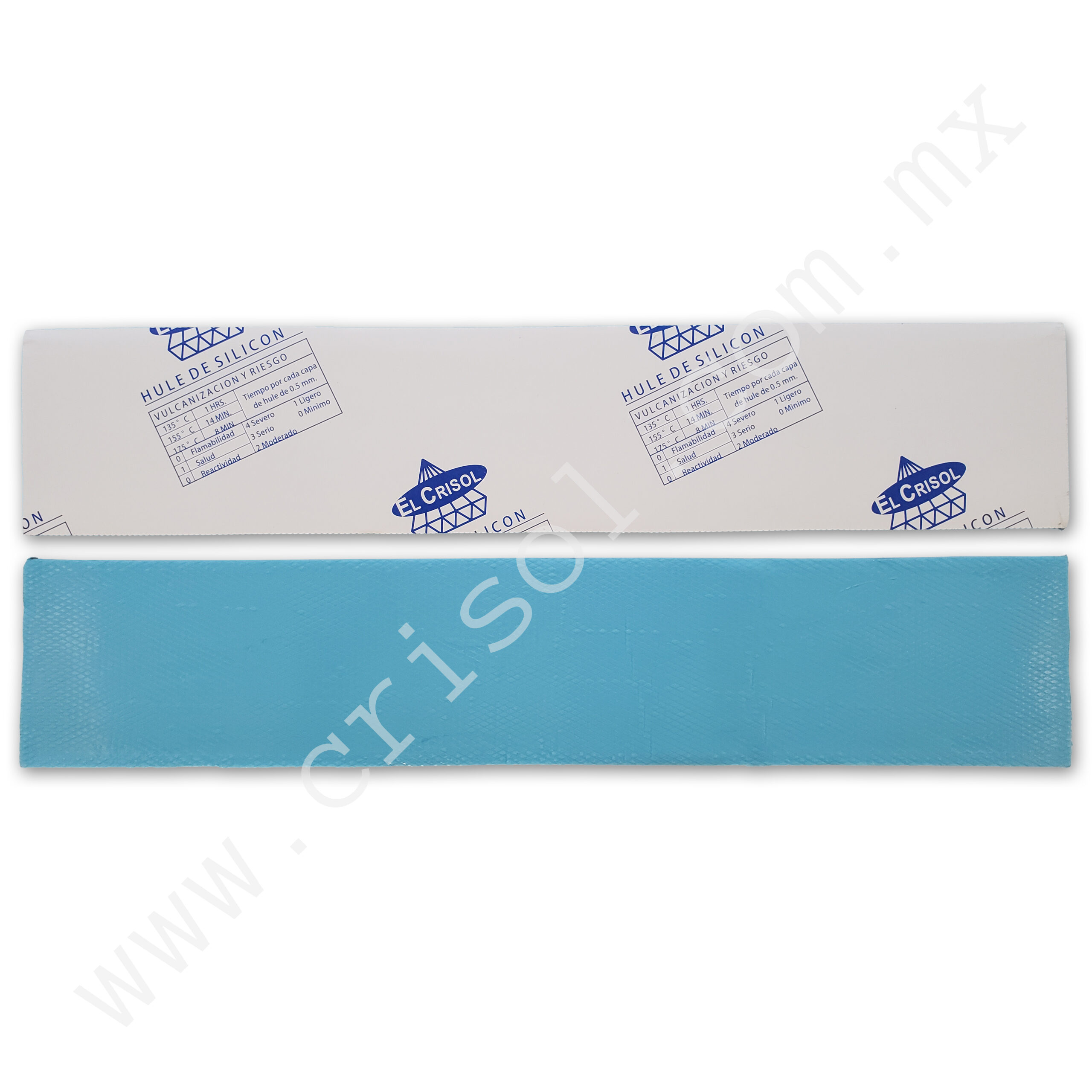 Caja de tiras de silicón azul (10 tiras)