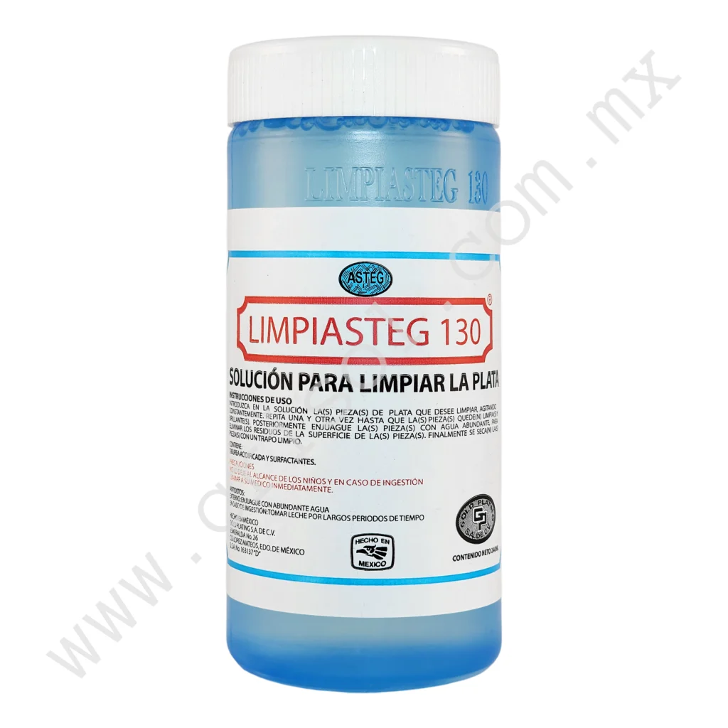 Limpiasteg Plata – Líquido Limpiador para Joyería de Plata (240 ml)