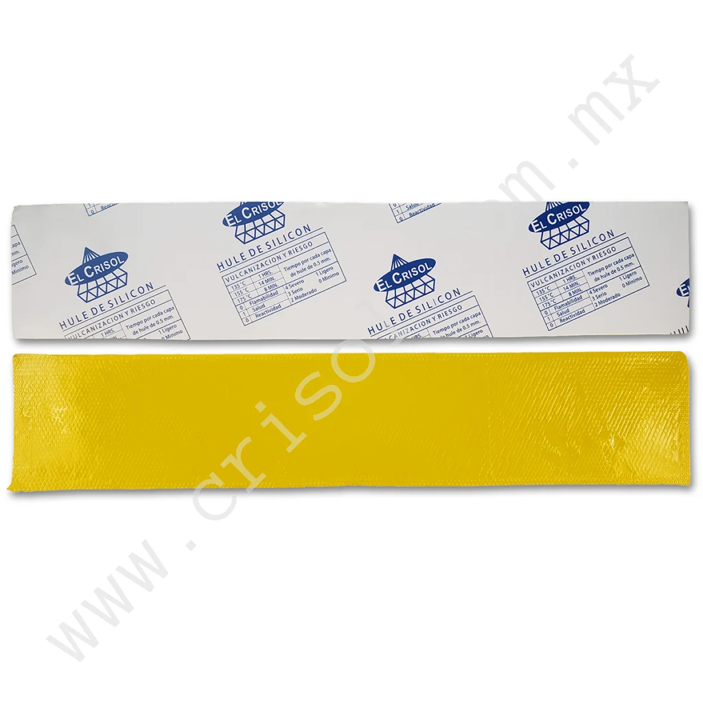 Caja de 10 Tiras de Silicón Amarillo Limón para Vulcanizado – 2.1 kg