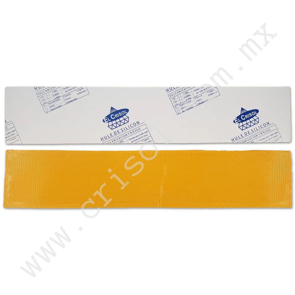 Caja de 10 Tiras de Silicón Amarillo Mostaza para Vulcanizado – 2.1 kg