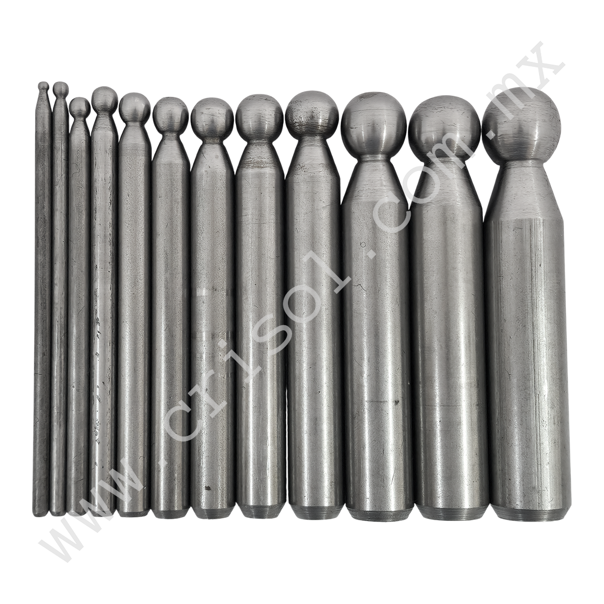 Juego de Embutidores para Joyería de 12 Piezas – Diámetros de 2.15 cm a 0.3 cm