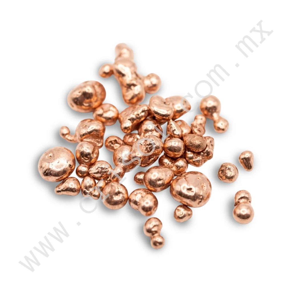 Cobre Electrolítico en Granalla – 1 kg (Alta Pureza)